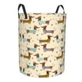 thumbnail image 2 of Balery Dachshund Dog Round Laundry Basket with Handles Waterproof Freestanding Laundry Hamper for Clothes Toys in the Dorm and Family-Medium, 2 of 8