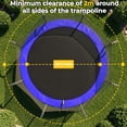 thumbnail image 5 of Mersco 12FT/14FT Trampoline for Kids with Mulifunctional Target Cloth,Outdoor Recreational Trampolines with Enclosure Net and Ladder,Jumping Trampoline SPACE for Birthday Gifts,Multicolor, 5 of 11