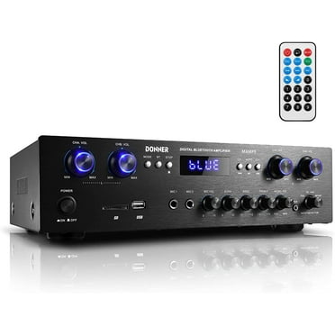 Pyle PTA44BT Bluetooth Home Audio 500 Watt 4 Channel Amplifier Stereo ...