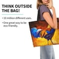 thumbnail image 2 of Fotbe Colorful Rooster Bolsa Tote Estética de Lona con Estampado para Mujer - Bolsa Reutilizable de Hombro Casual para Vacaciones, Compras, Trabajo y Gimnasio, 2 of 8