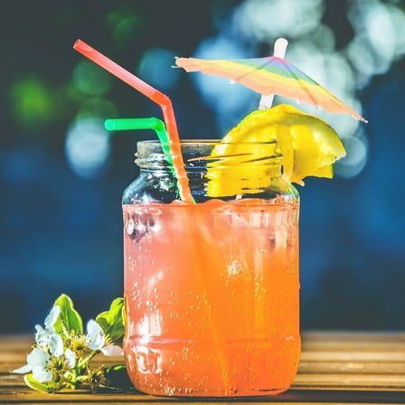 Masteelf Cocktail Umbrellas for Drinks with Assorted Color Paper and Bamboo Picks for Decoration 50Pcs