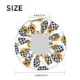 thumbnail image 5 of Gaeub plaid Pumpkin Daisy Shower Caps for Women Men,Double Waterproof Layers Bathing Hat,Elastic and Reusable Bath Caps, 5 of 7