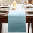 thumbnail image 3 of Table Runners 72 Inches Long Dress Scarves, Coastal Wave Farmhouse Kitchen/Dining Table Runner, Coffee Tablerunners, Summer Ocean Nautical Beach Ombre Sky Blue 16x72 Inch, 3 of 9