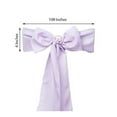 thumbnail image 2 of BalsaCircle 5 Polyester Chair Sashes Bows Ties Lavender, 2 of 3