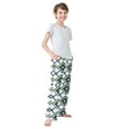 thumbnail image 4 of FORMRS Kids Pajama Pants with Pockets Size 6-8Y Boys Lounge Sleep Bottoms, Gold Geometric Pattern, 4 of 8