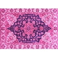 thumbnail image 1 of Ahgly Company Indoor Rectangle Geometric Pink Traditional Area Rugs, 8' x 12', 1 of 4