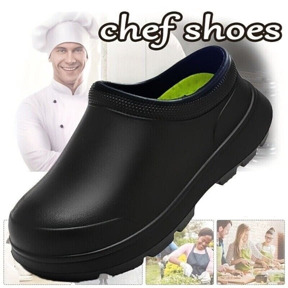 Oil Resistant Work Shoes Non Slip Shoes Cushion Chef Shoes Safety Water Kitchen