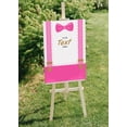 thumbnail image 5 of Darling Souvenir MADE WITH LOVE PersonalizedWelcomeBannerPink Suspenders - It's A Girl,Custom Text Poster Party CollectionWelcomeSignGreat For Wedding, Birthday, Engagement Party- 18x12, 5 of 5