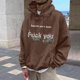thumbnail image 1 of WILLBEST Sudaderas Deportivas para Hombre, Suéter con Capucha y Bolsillo De Manga Larga para Otoño e Invierno, con Estampado De Conejo Divertido De Color Sólido para Hombre y Mujer XGrande, 1 of 5