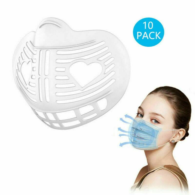 5/10x 3D Face Mask Inner Support Frame Mouth Mask Bracket Reusable Holder US 