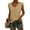 Khaki, variant on Dellytop Womens Cap Sleeve Casual Loose Fit Basic Shirts Tank Tops