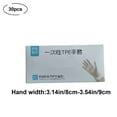 thumbnail image 2 of Fiaya Women Disposable Gloves, 30 Piece Transparent Gloves Set, Dining Kitchen Gloves for Household Food Cleaning Cooking (M), 2 of 8