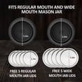 thumbnail image 5 of Mason Jar Vacuum, 2024 Best Ever Jar Vacuum Sealer, Kz-80S Mason Jar Vacuum Sealer, Everjar Electric Mason Jar Vacuum Sealer, One Button, Seals All Kinds of Lids (Black), 5 of 5