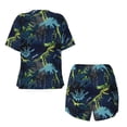 thumbnail image 2 of Sigee Cartoon Dinosaur for Sleepwear Casual Pjs with Pockets Women's Pajamas Sets Shorts 2 Piece Short Sleeve Lounge Sets XX-Large, 2 of 9