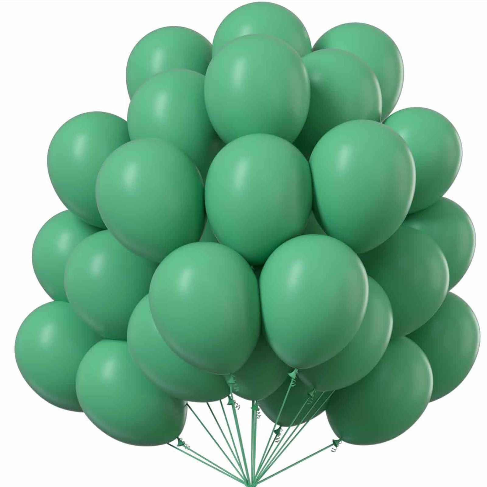 MATTE GREEN BALLOONS 40 Helium Air Biodegradable Latex Occasion Party Decoration 