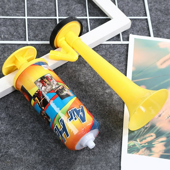 Handheld Soccer Air Cheering With Loud Voice For Sport Competition Handheld Air Horn (Yellow)