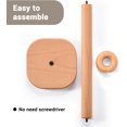 thumbnail image 3 of Paper Towel Holder, Cute Donut Wood Kitchen Roll Stand Organizer Countertop Free Standing, Scrunchie Holder, Housewarming Gift New Home, 3 of 7