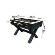 KICK Constable 55 Foosball Table, Black