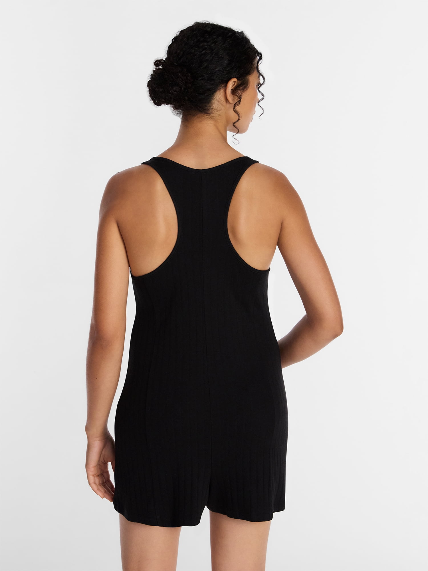 Joyspun Women's Pointelle Sleepwear Romper, Sizes XS-3X