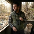 thumbnail image 2 of COUVER Men's Lightweight Full Zip Puffer Vest Olive M, 2 of 6