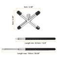 thumbnail image 2 of Silicone Retractable Billiards Pool Cue Stick Bridge with Cross Bridge Head, Silver, 2 of 6