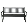 thumbnail image 5 of JONATHAN Y BNH101C Laurel 59.1" 3-Seat Slat-Back 600-Lbs Support Acacia Wood Outdoor Garden Patio Bench, Black, 5 of 6