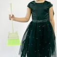 thumbnail image 4 of WORGEOUS 2 Pcs Children's Broom Baby Toddler 51.00X16.00X3.00CM Light Green, 4 of 8