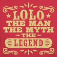 thumbnail image 3 of CafePress - Lolo The Man The Myth The Legend Dark T Shirt - Men's Classic Graphic Cotton T-Shirt, 3 of 4