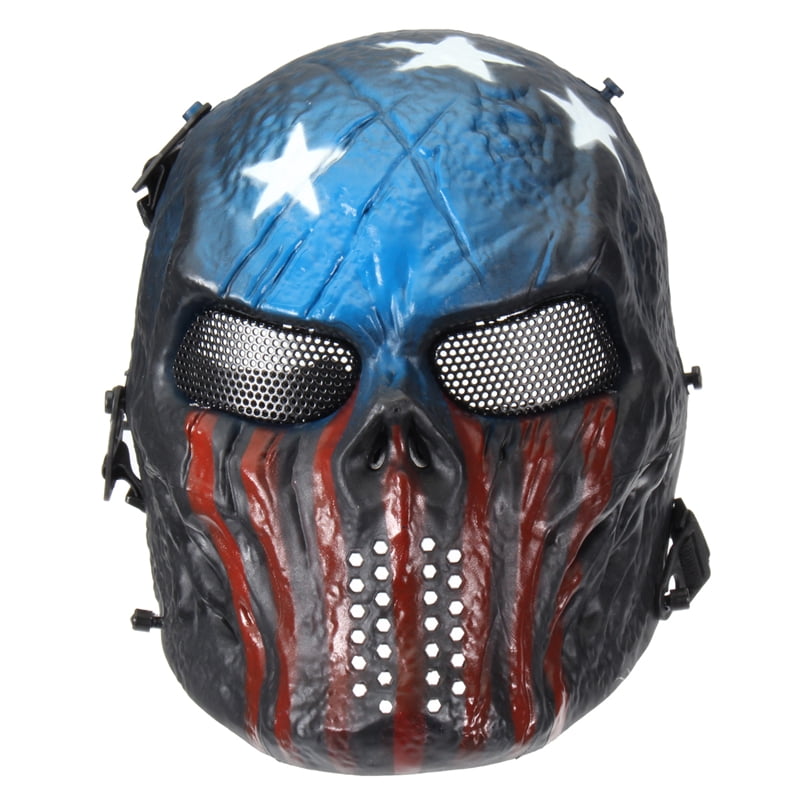 Airsoft Paintball Full Face Skull Chameleon CS Mask Tactical Military Mask Ghost