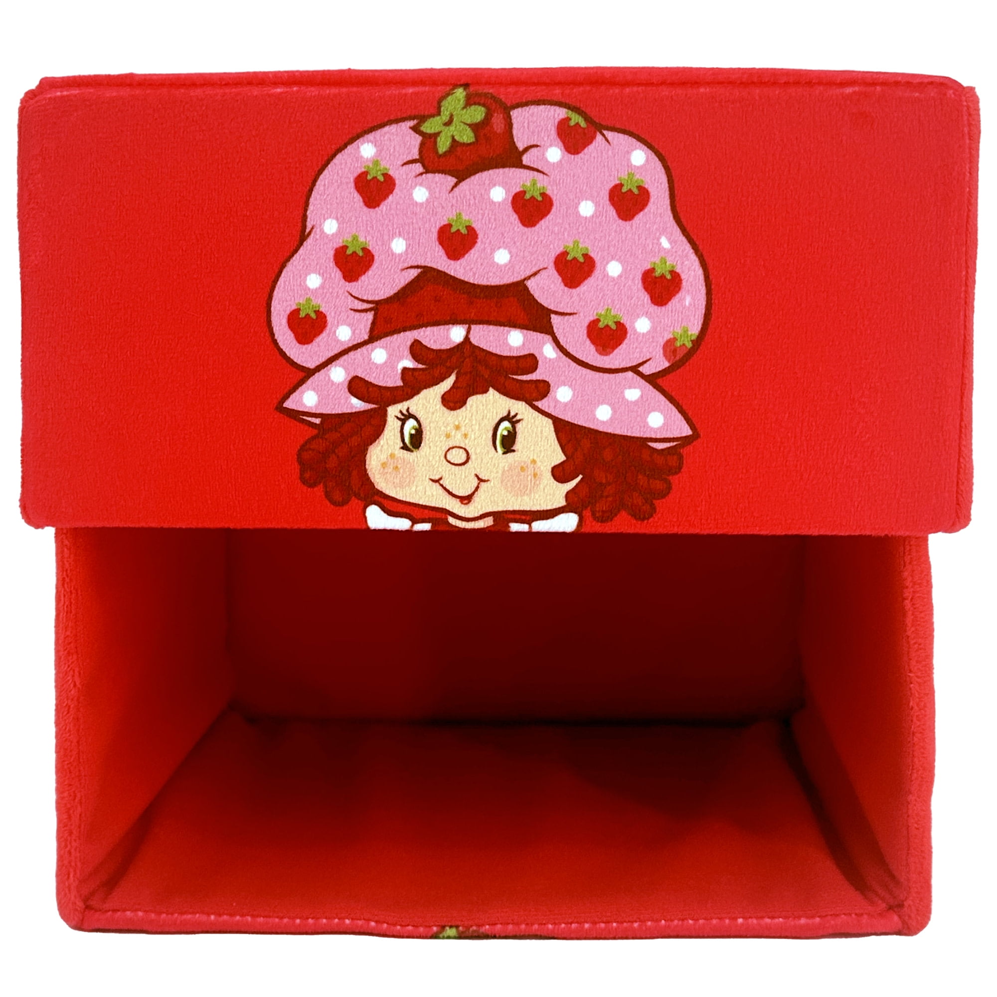 Strawberry Shortcake: Storable 10" Box - Red Character Themed Bin, Fabric Storage Container, Opening Top Lid, Holds Toys-Books-Games & More, Licensed