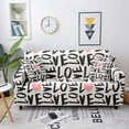 thumbnail image 5 of Elastic Sofa Cover for Living Room Love Heart Print Slipcover Sectional Cushion Cover Sofa Cover Valentine's r Fundas Sofa, 5 of 7