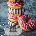 thumbnail image 4 of RENACLIPY 2Pcs Silver Doughnut Mould For Baking Home Users Doughnut Making Tools For Birthday Party, 4 of 8