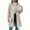 White, variant on Goodtrade8 Wool Coats Pocket Button Length Coats for Women Winter Long Sleeve Plain Lapel Casual Women's Winter Tops