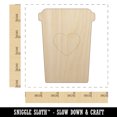 thumbnail image 2 of Coffee Cup Carafe with Heart Wood Shape Unfinished Piece Cutout Craft DIY Projects - 4.70 Inch Size - 1/8 Inch Thick, 2 of 7