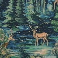 thumbnail image 6 of HAOXIT William Morris Tablecloth Original Design Green Forest Table Cloth for Round Tables Wipeable Polyester Fabric Table Cover Kitchen Dinning Decorations Washable, 6 of 8