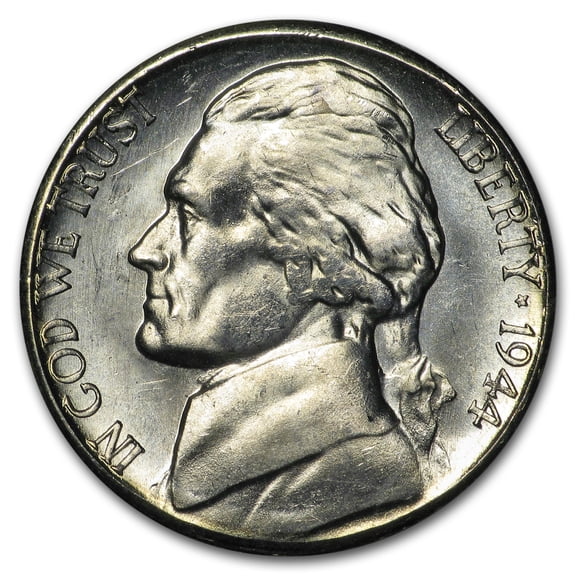 1944-S Silver Wartime Jefferson Nickel BU