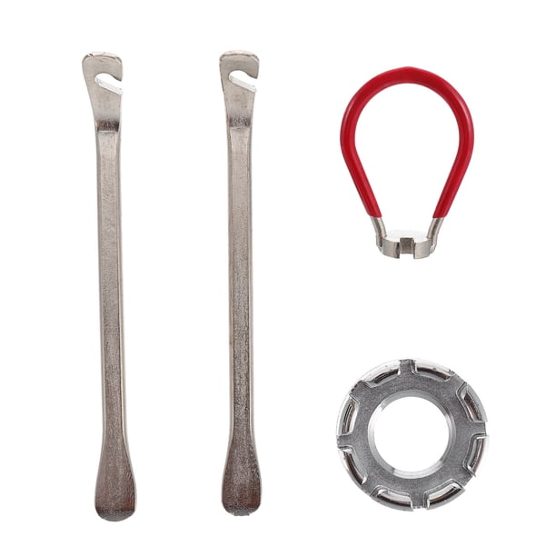 GOOHOCHY 4 llaves para radios de bicicleta, herramientas de ciclismo, accesorio corrector para llantas de bicicleta