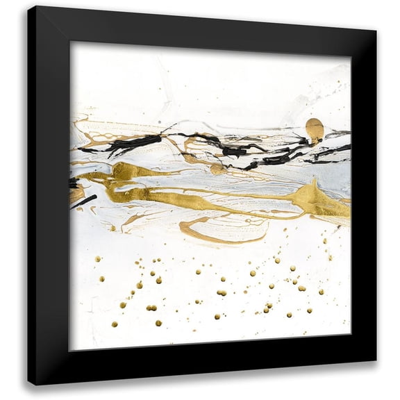Harper, Ethan 12x12 Black Modern Framed Museum Art Print Titled - Golden Kelp IV