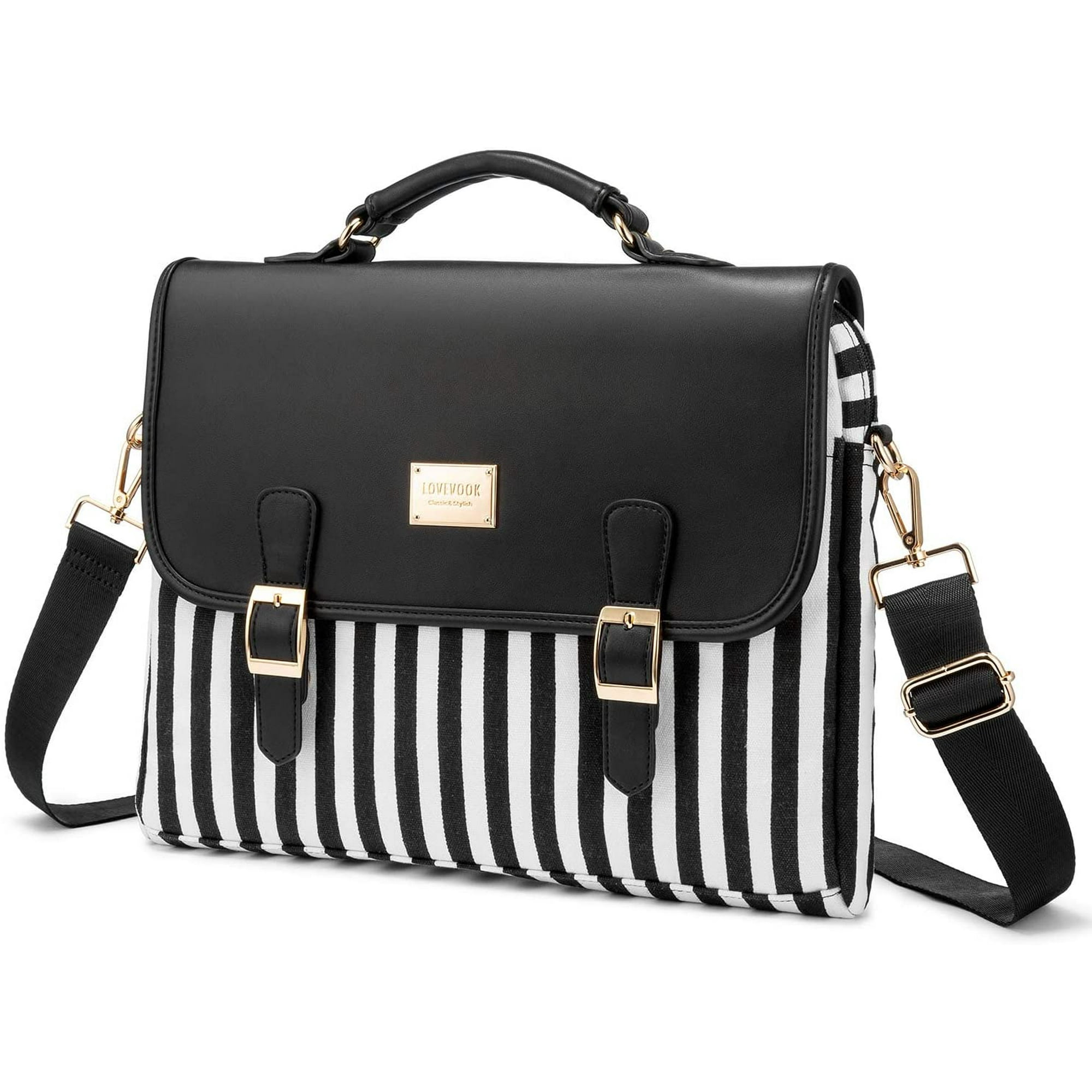 Yeater Computer Bag Laptop Bag For Women Cute Laptop Sleeve Case For Work College Stripe Black 14 Inch Other 14 Inch