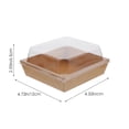 thumbnail image 2 of 50 cajas transparentes para pasteles, magdalenas, paneras desechables, pasteles y donas, 2 of 8