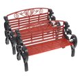 thumbnail image 4 of LEEYNEER 2 Pcs Banc d'Extérieur Chaise de Parc Modèle 22.00X14.00X8.80CM Brun, 4 of 8