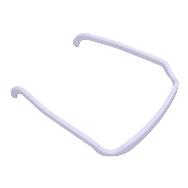 Banda para el cabello Aro de plástico cómodo para cabello largo, rizado y grueso (blanco)