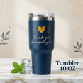 thumbnail image 3 of YARNIX Easily destracted by books 40oz Quencher tumbler, Black - Clear lid, 3 of 3