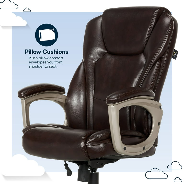 Serta Memory Foam Manager's Office Chair, Assorted Colors