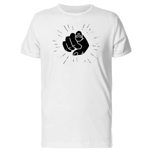 Black Hand Pointing Tee Men's -Image by Shutterstock