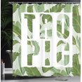 thumbnail image 4 of Ambesonne Green Shower Curtain, Perennial Shrubs Dreamy, 69"Wx75"L, Olive Green, 4 of 5