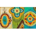 thumbnail image 2 of Pinto, Patricia 14x10 Gold Ornate Wood Framed with Double Matting Museum Art Print Titled - Quatrefoil Trio II, 2 of 4