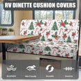 thumbnail image 4 of HELLHERO Christmas RV Couch Cover with Spandex Fabric, 2-Piece Scratch-Resistant Camper Seat Covers for Travel Trailer Sofa, 4 of 8