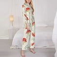 thumbnail image 3 of Balery Cartoon Flat Mushrooms Conjunto de Pijama con Estampado para Mujer, Conjunto de Dos Piezas con Manga Larga, Ropa de Dormir Suave con Bolsillos, Pijamas Cómodos-Medium, 3 of 7