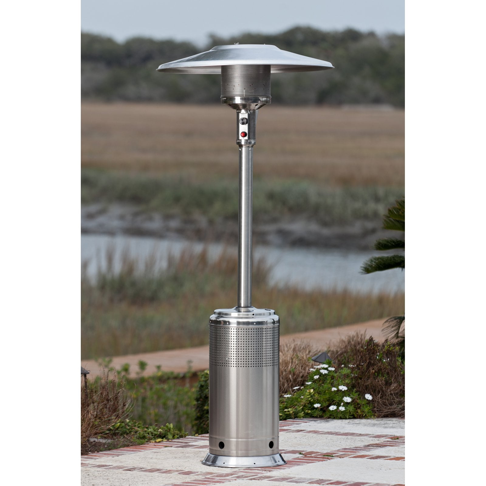 Fire Sense Stainless Steel Pro Series Patio Heater by Well Traveled Living